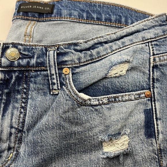 Silver Jeans Not Your Boyfriends Jeans High Rise Size 27 - Picture 14 of 16